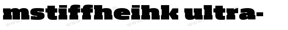 mstiffheihk ultra字体转换